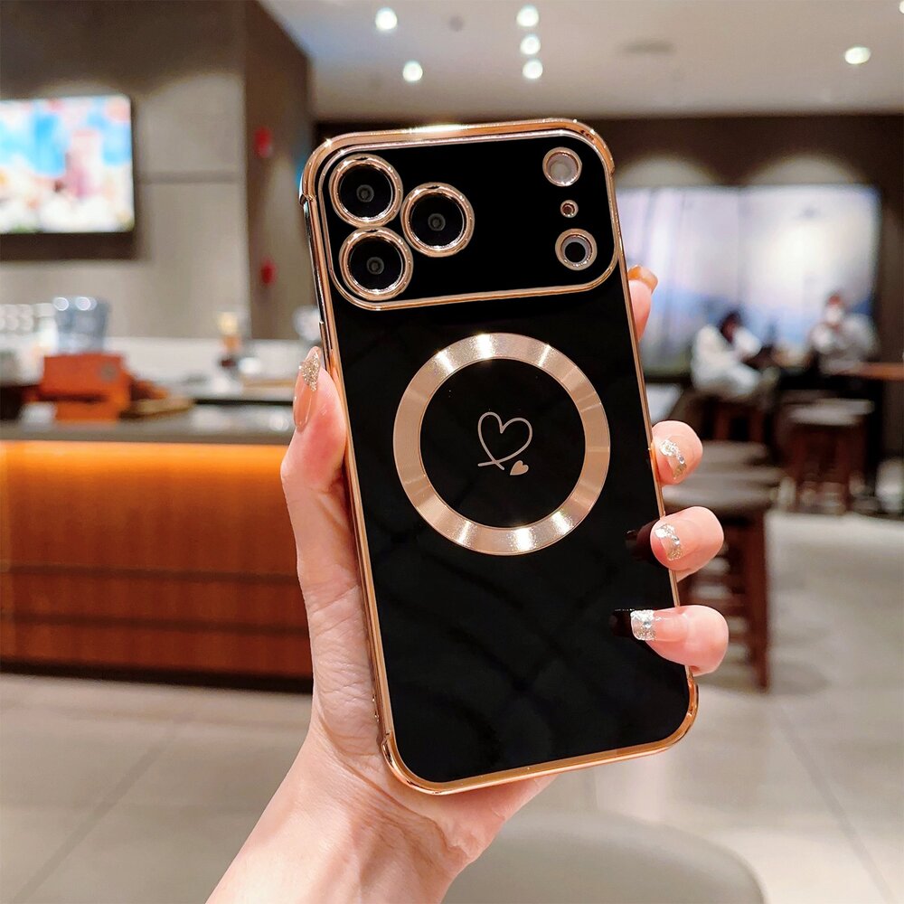 Fiyart Magnetic Case for iPhone 17 Pro Case Soft Shockproof TPU Bumper Cover